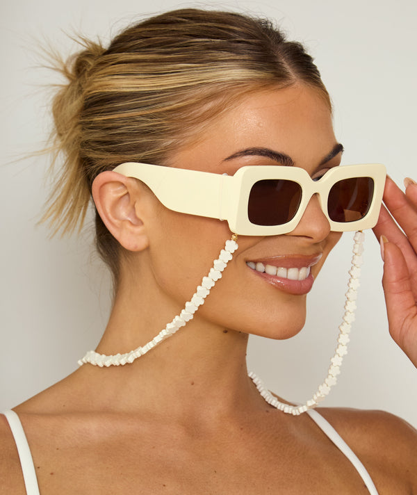 Flower Sunglasses Chain - Ivory