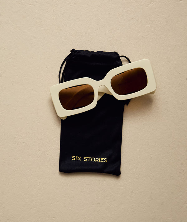 Rectangle Sunglasses - Ivory