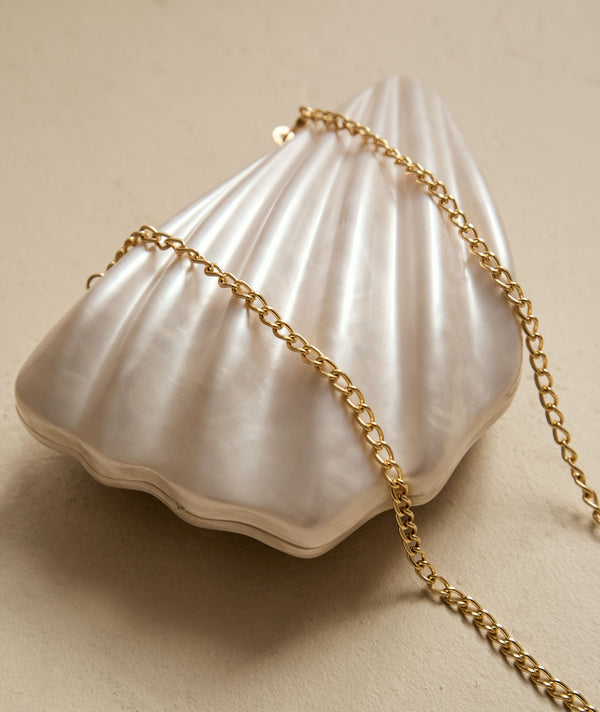 Shell Clutch Bag - Ivory