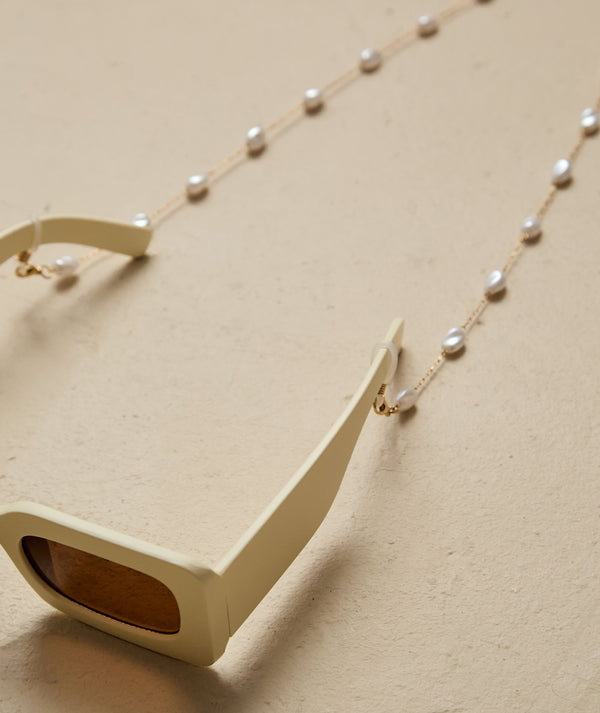 Faux Pearl Sunglasses Chain - Ivory