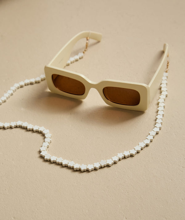 Flower Sunglasses Chain - Ivory