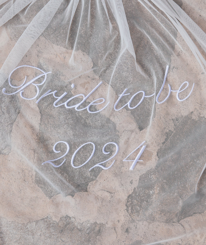 Bride To Be 2024 Tulle Veil Six Stories   Bride2024veil 700X 