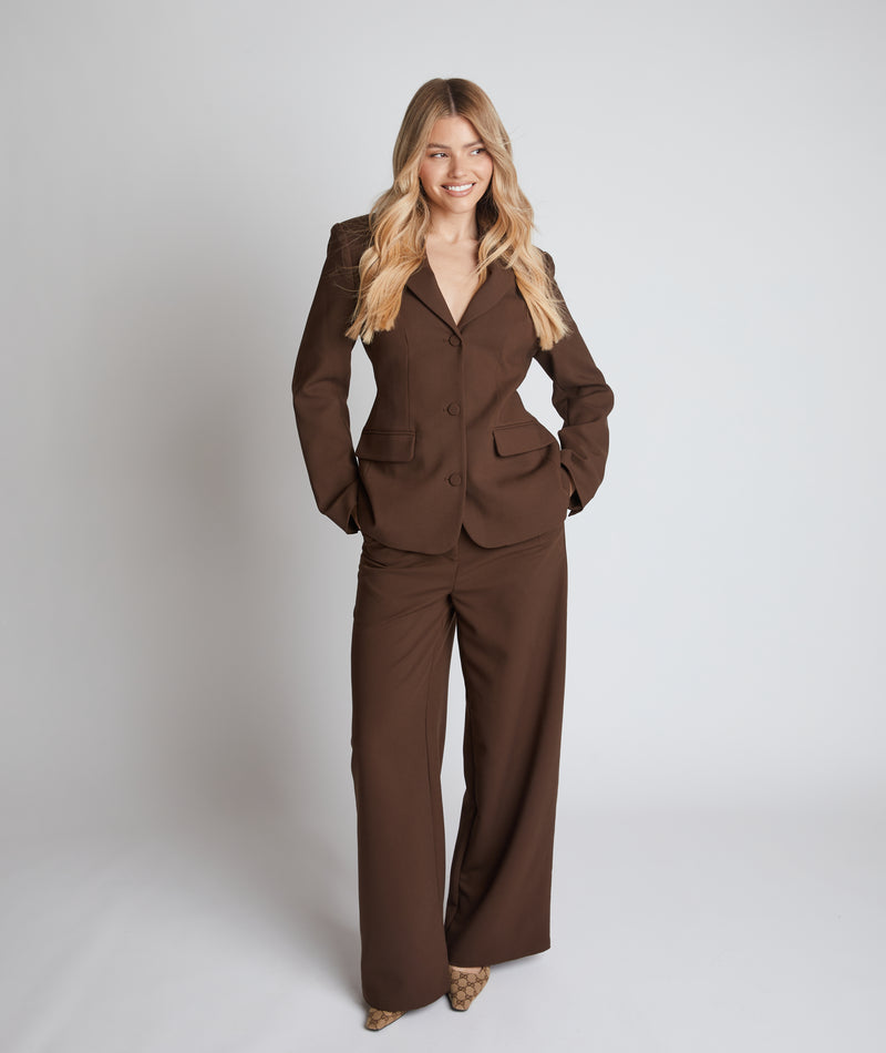 Tailored Trousers - Chocolate Brown