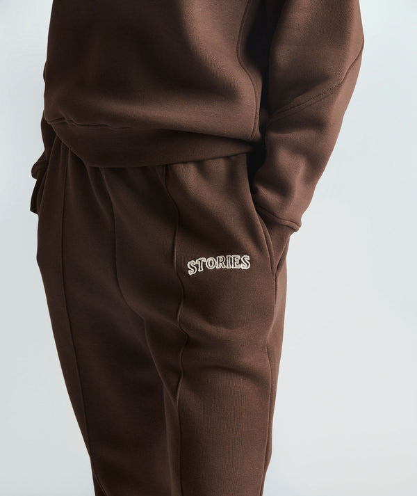 Stories Sweatpants - Espresso and Buttermilk