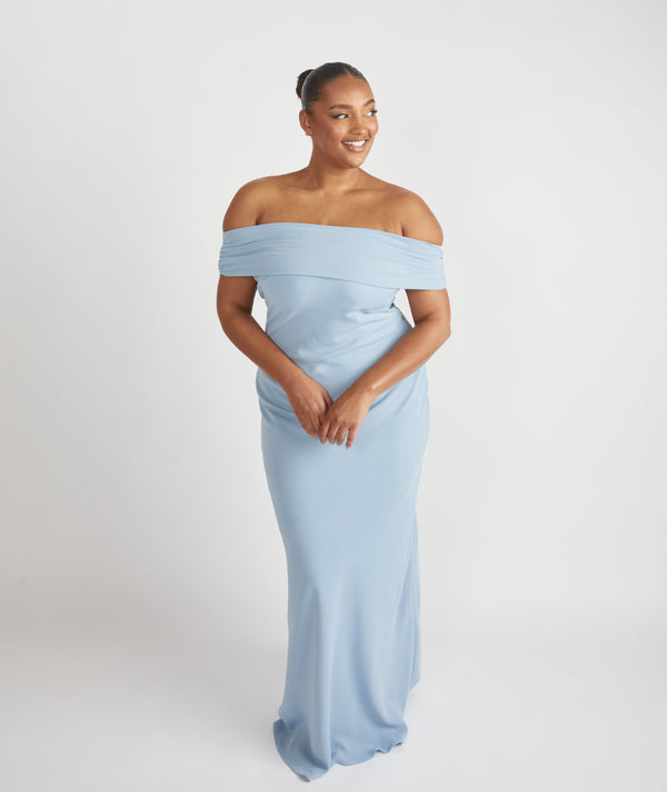 Powder blue bridesmaid dresses hotsell