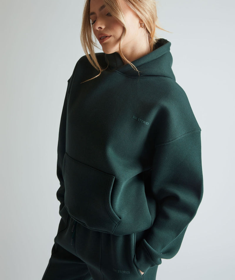 Relaxed Hoodie - Forest Green