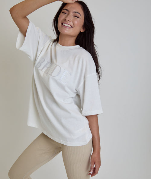 Bride Statement Tee - All White – Six Stories