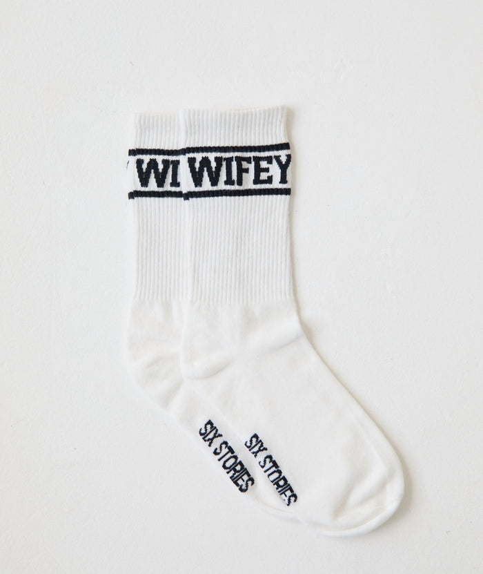 Wifey Socks - Black | Six Stories